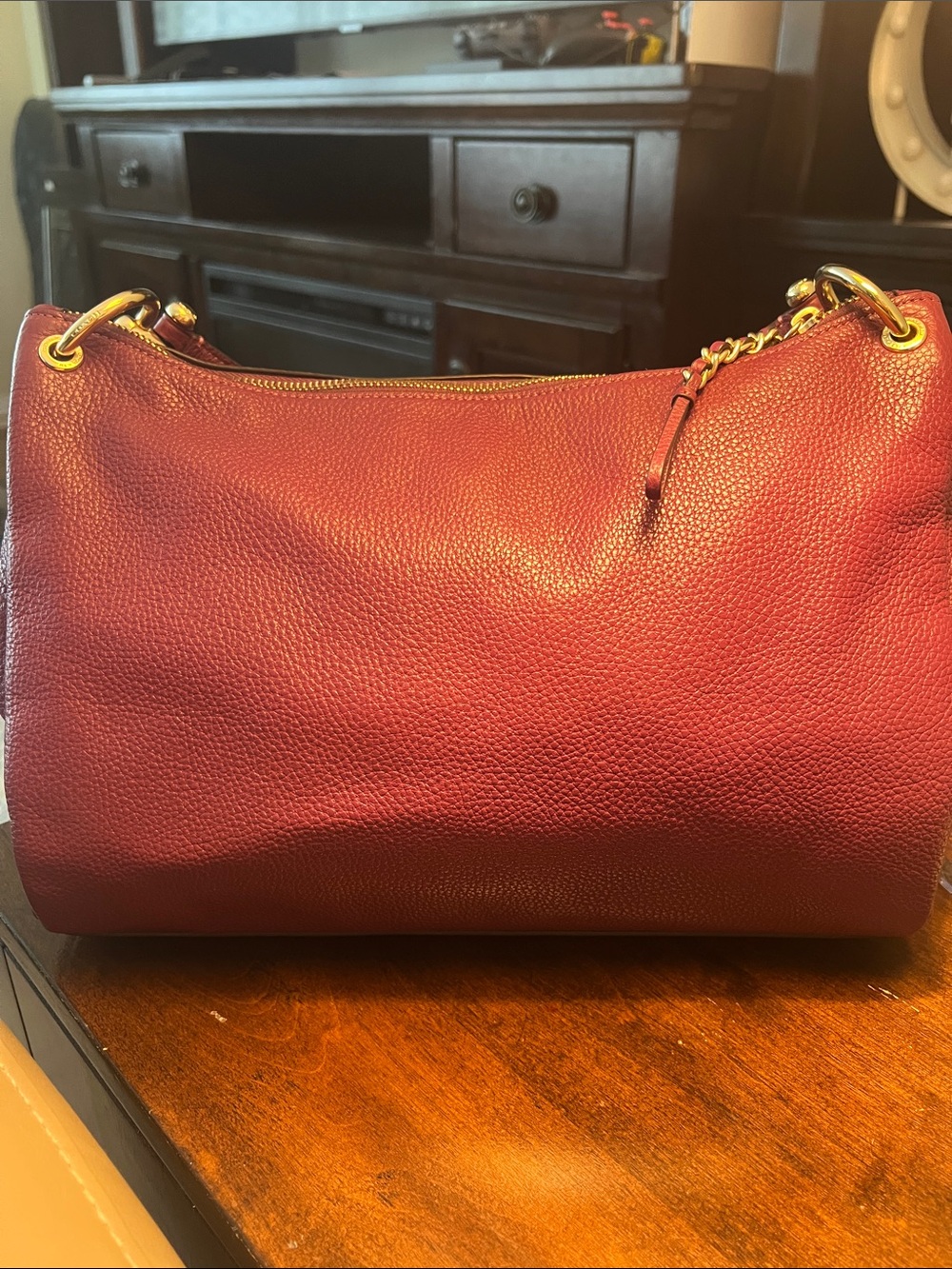 COACH Pebbled Leather Shoulder and Crossbody Bag - Picture 7 of 17